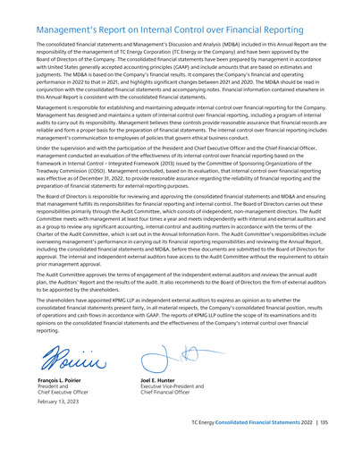 Thumbnail TC Energy
 Financial Statement 2022