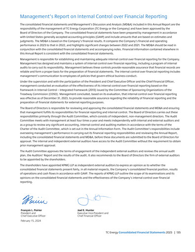 Thumbnail TC Energy
 Financial Statement 2023