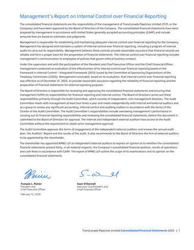 Thumbnail TC Energy
 Financial Statement 2025