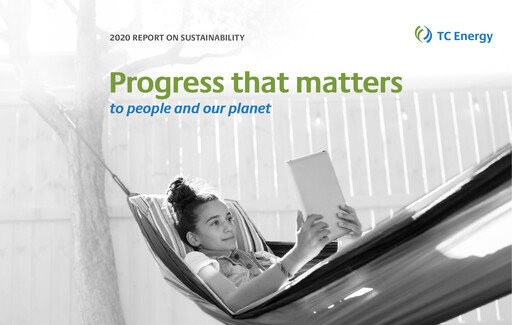 Thumbnail TC Energy
 Sustainability Report 2020