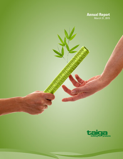 Thumbnail Taiga Building Products Annual Report 2014-2015