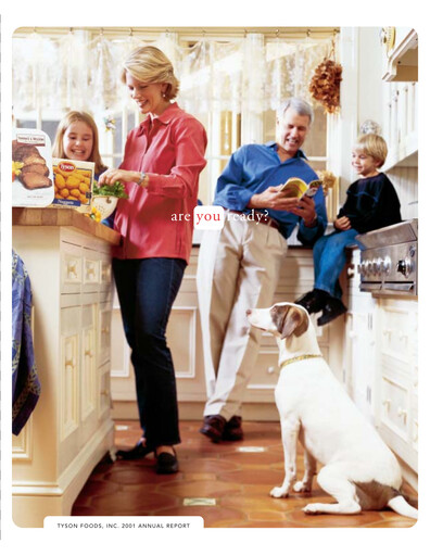 Thumbnail Tyson Foods
 Annual Report 2001