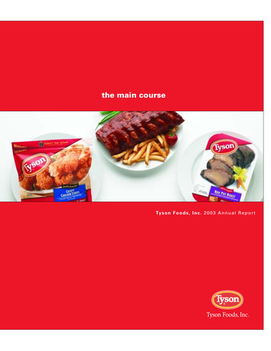 Thumbnail Tyson Foods
 Annual Report 2003