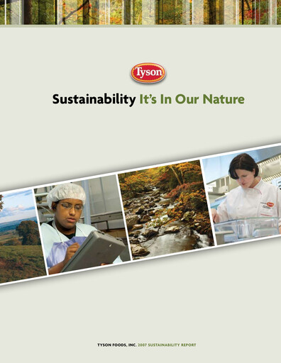 Thumbnail Tyson Foods
 Sustainability Report 2007