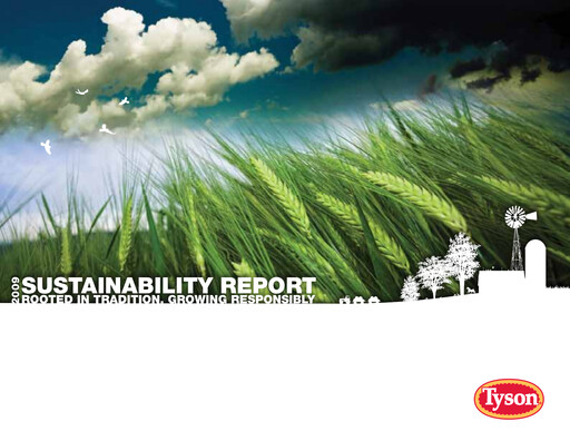 Thumbnail Tyson Foods
 Sustainability Report 2009