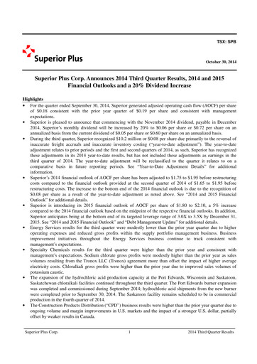 Thumbnail Superior Plus Quarterly Report 2014-q3