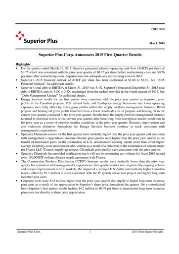 Thumbnail Superior Plus Quarterly Report 2015-q1