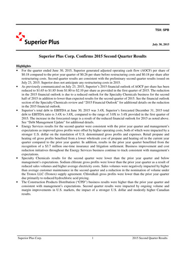 Thumbnail Superior Plus Quarterly Report 2015-q2