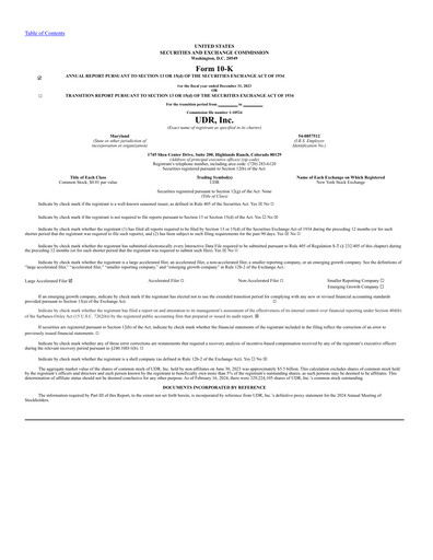 Thumbnail UDR Apartments Annual Report 2023
