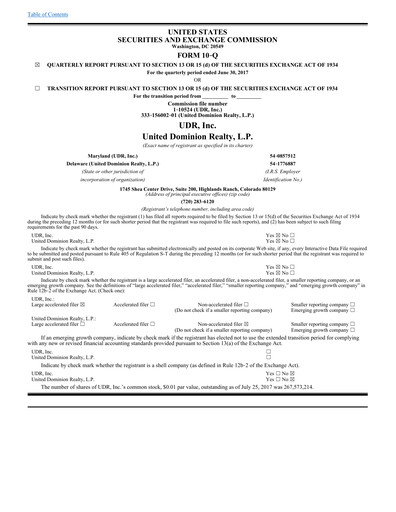 Vorschaubild UDR Apartments Quartalsbericht 2017-q2
