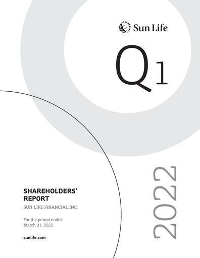 Thumbnail Sun Life Financial
 Quarterly Report 2022-q1
