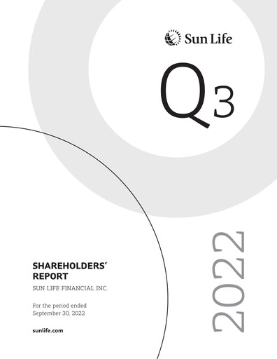 Thumbnail Sun Life Financial
 Quarterly Report 2022-q3