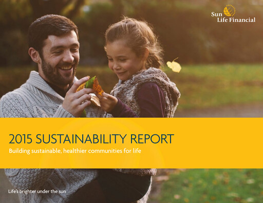 Thumbnail Sun Life Financial
 Sustainability Report 2015
