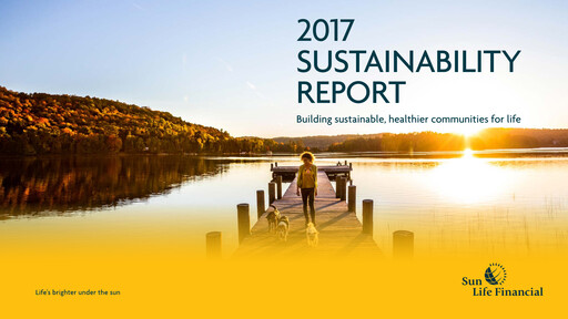 Thumbnail Sun Life Financial
 Sustainability Report 2017