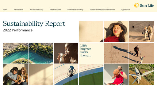 Thumbnail Sun Life Financial
 Sustainability Report 2022