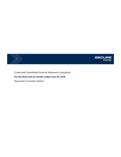Miniature Secure Energy Services Rapport trimestriel 2019-q2