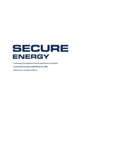 Miniature Secure Energy Services Rapport trimestriel 2020-q1