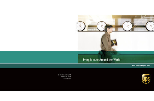 Thumbnail United Parcel Service Annual Report 2004