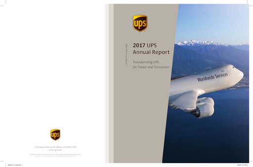 Thumbnail United Parcel Service Annual Report 2017