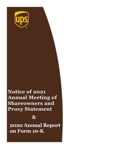 Thumbnail United Parcel Service Annual Report 2020