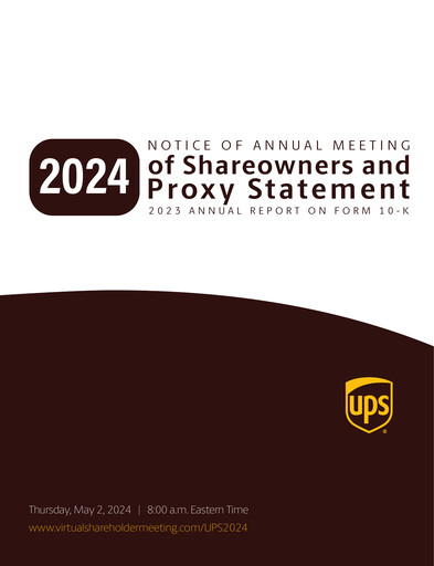 Thumbnail United Parcel Service Annual Report 2023