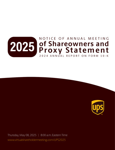 Thumbnail United Parcel Service Annual Report 2024