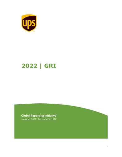 Thumbnail United Parcel Service Sustainability Report 2022