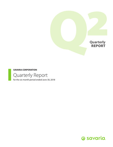 Thumbnail Savaria Corporation Quarterly Report 2018-q2