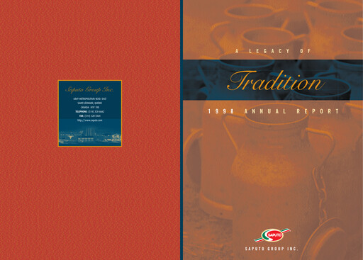 Thumbnail Saputo Annual Report 1998