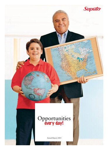 Thumbnail Saputo Annual Report 2003