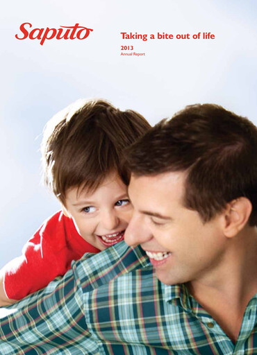 Thumbnail Saputo Annual Report 2013