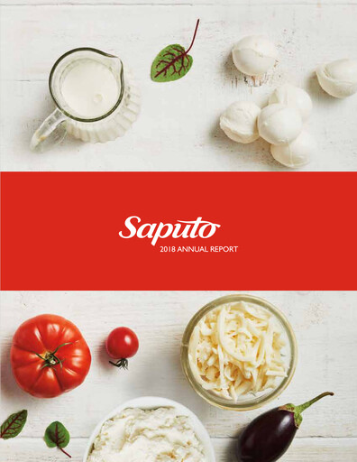Thumbnail Saputo Annual Report 2018