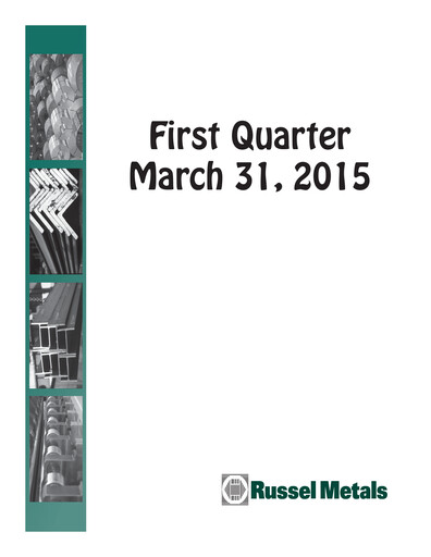 Thumbnail Russel Metals
 Quarterly Report 2015-q1