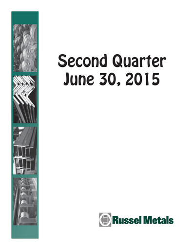 Thumbnail Russel Metals
 Quarterly Report 2015-q2