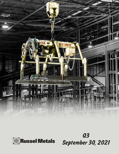Thumbnail Russel Metals
 Quarterly Report 2021-q3