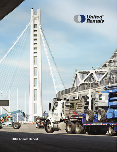 Thumbnail United Rentals
 Annual Report 2016