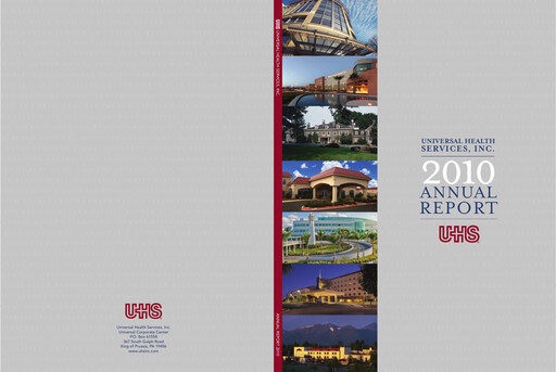 Thumbnail Universal Health Services
 Annual Report 2010