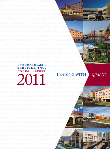 Thumbnail Universal Health Services
 Annual Report 2011