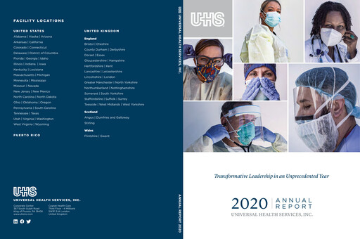 Thumbnail Universal Health Services
 Annual Report 2020