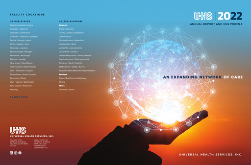 Thumbnail Universal Health Services
 Annual Report 2022