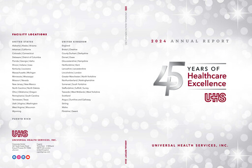 Thumbnail Universal Health Services
 Annual Report 2024