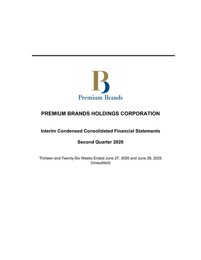 Thumbnail Premium Brands Quarterly Report 2026-q2