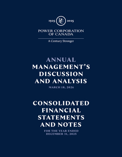 Thumbnail Power Corporation of Canada Financial Statement fy2025