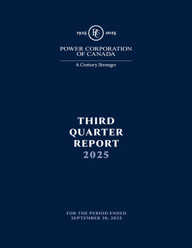 Thumbnail Power Corporation of Canada Quarterly Report 2025-q3