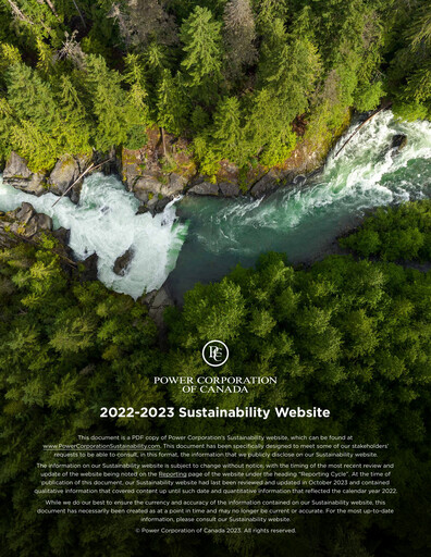 Thumbnail Power Corporation of Canada Sustainability Report 2022-2023