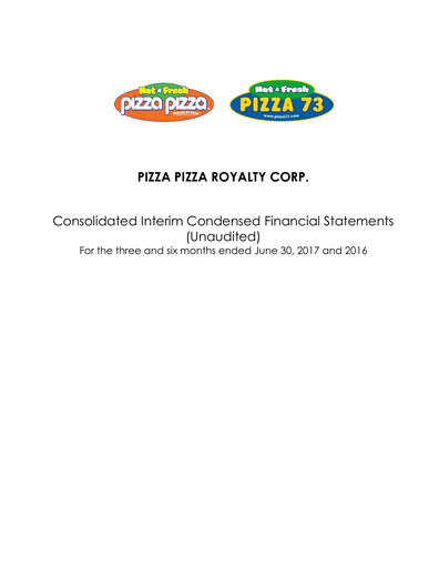 Thumbnail Pizza Pizza Quarterly Report 2017-q2