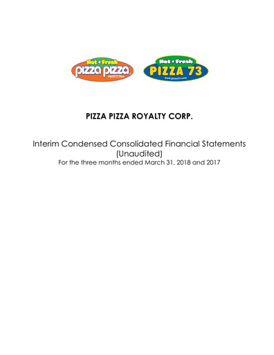 Thumbnail Pizza Pizza Quarterly Report 2018-q1