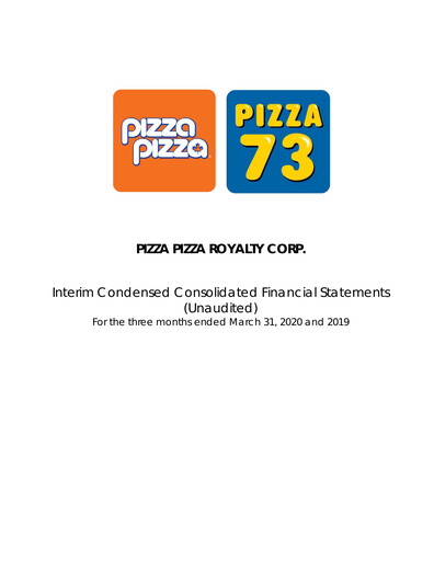Thumbnail Pizza Pizza Quarterly Report 2020-q1