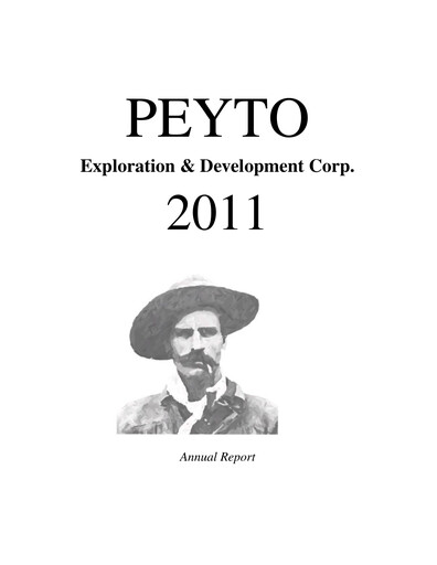 Thumbnail Peyto Exploration & Development Annual Report 2011