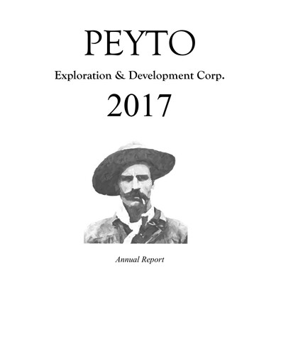 Thumbnail Peyto Exploration & Development Annual Report 2017